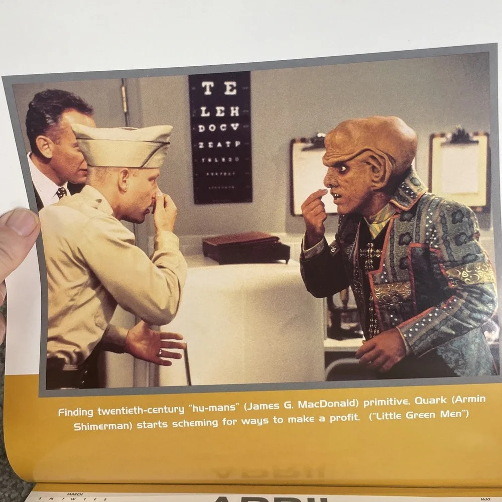 Star Trek : Deep Space Nine 1997 Calendar (Works For 2025) Open/unused